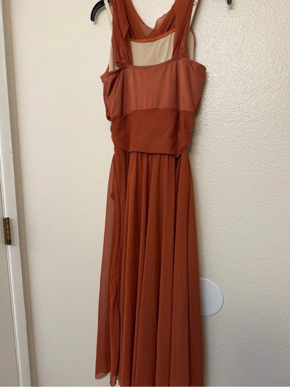 Weissman Dance Costume lyrical copper orange People Help The People 13081 MA